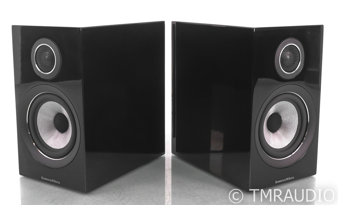 B&W 707 S2 Bookshelf Speakers; S-2; Piano Black Pair