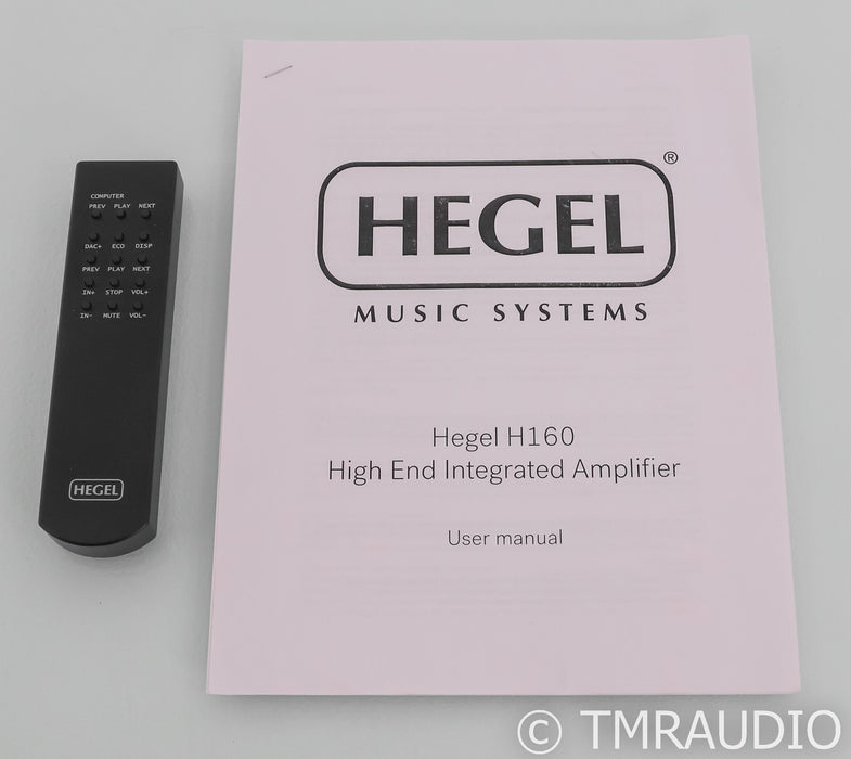 Hegel H160 Stereo Integrated Amplifier; H-160; DAC; Remote
