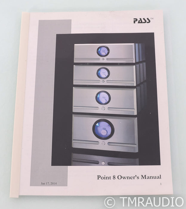 Pass Labs X350.8 Stereo Power Amplifier; X-350.8