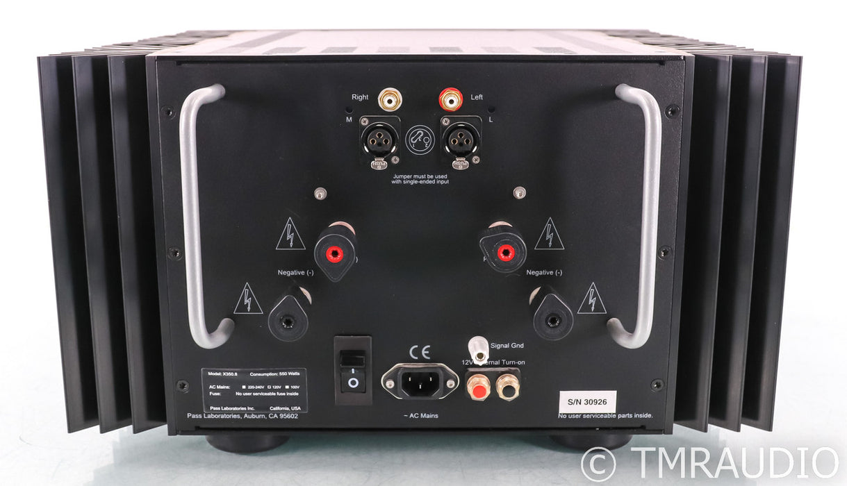 Pass Labs X350.8 Stereo Power Amplifier; X-350.8