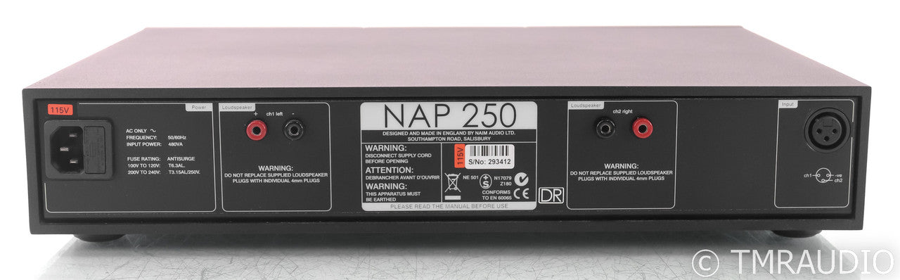 Naim NAP 250-2 DR Stereo Power Amplifier; Upgraded; NAP250DR