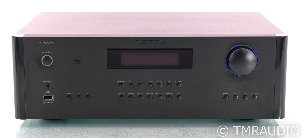 Rotel RC-1590MkII Stereo Preamplifier; Bluetooth; Black; Remote