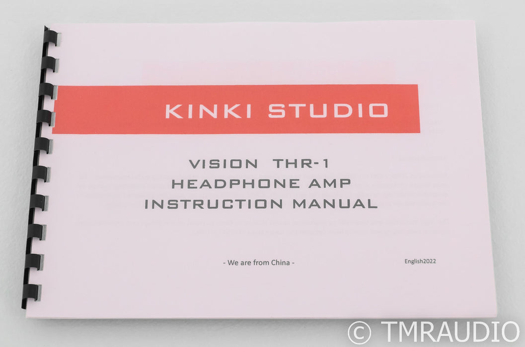 Kinki Studio Vision THR-1 Headphone Amplifier; THR1; Black