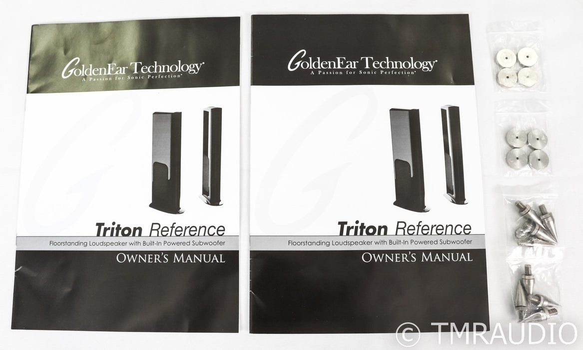 GoldenEar Triton Reference Powered Floorstanding Speakers; Black Pair