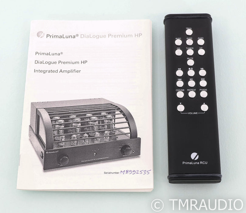 PrimaLuna DiaLogue Premium HP  Tube Integrated Amplifier; Silver; Remote