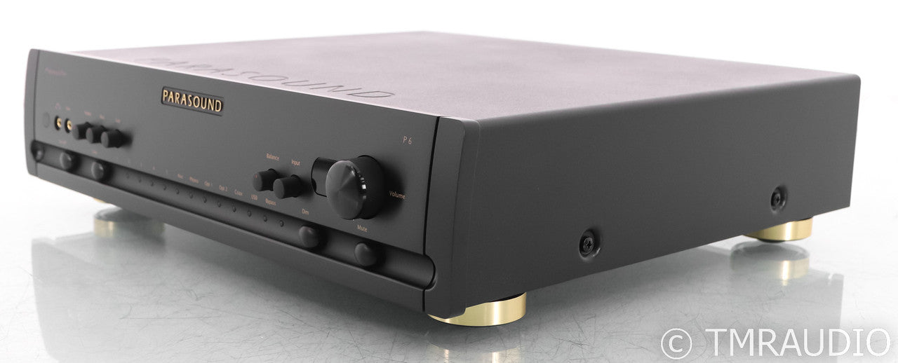 Parasound P6 2.1 Channel Preamplifier / DAC; P-6; MM / MC Phono; Remote (Unused)
