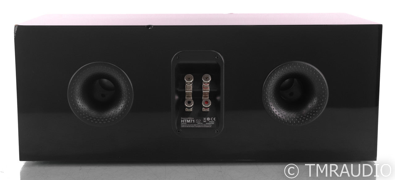 B&W HTM71 S2 Center Channel Speaker; HTM-71 S-2; Piano Black