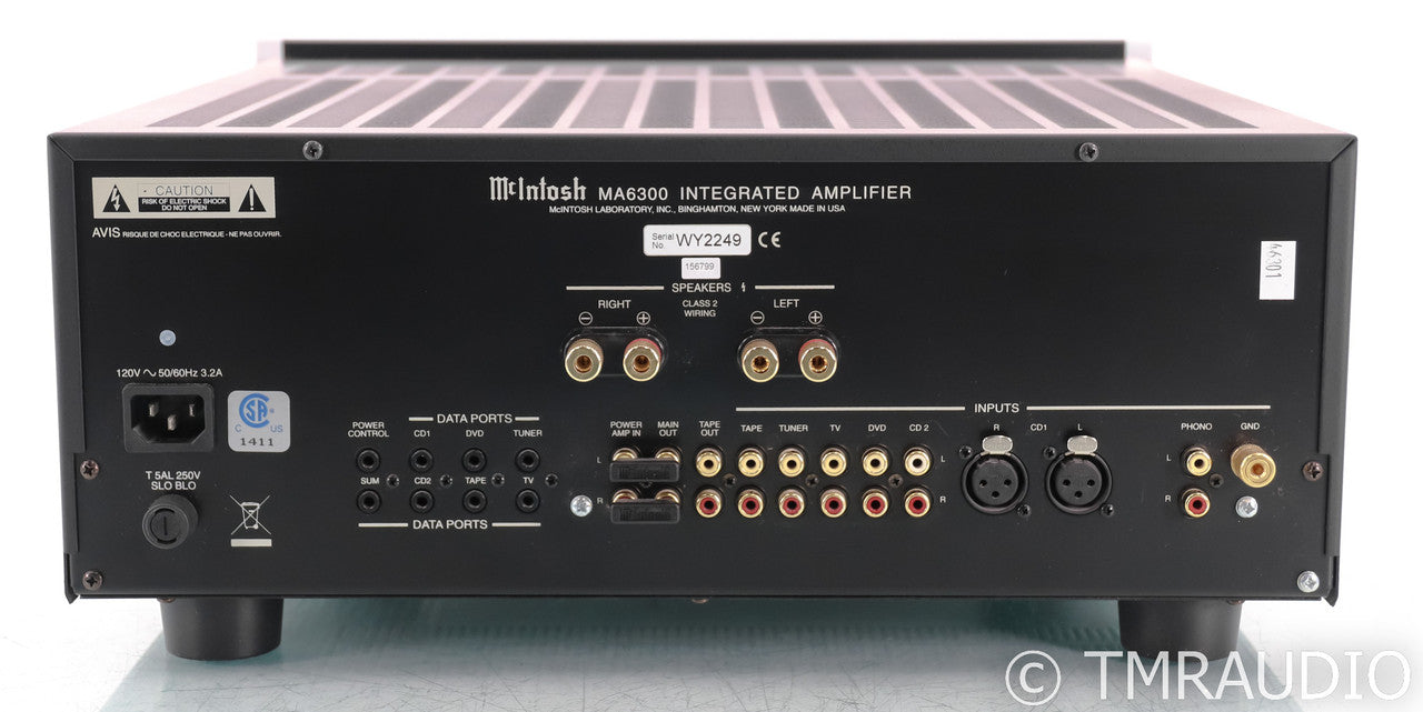 McIntosh MA6300 Stereo Integrated Amplifier; MA-6300; MM Phono (No Remote)