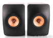 KEF LS50 Wireless II Wireless Bookshelf Speakers; Black Pair