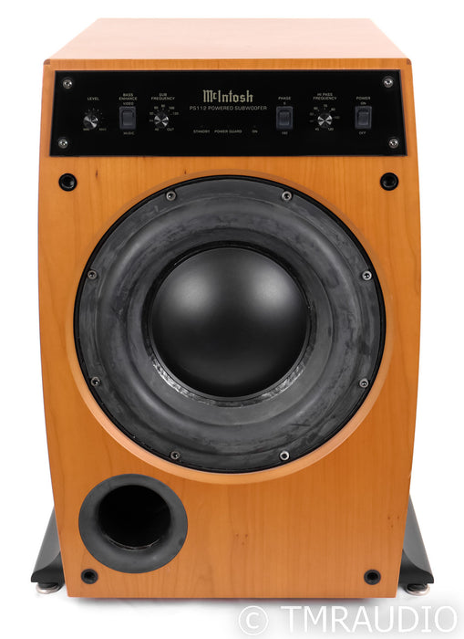 McIntosh PS112 Powered 12" Subwoofer; Natural Cherry; PS-112