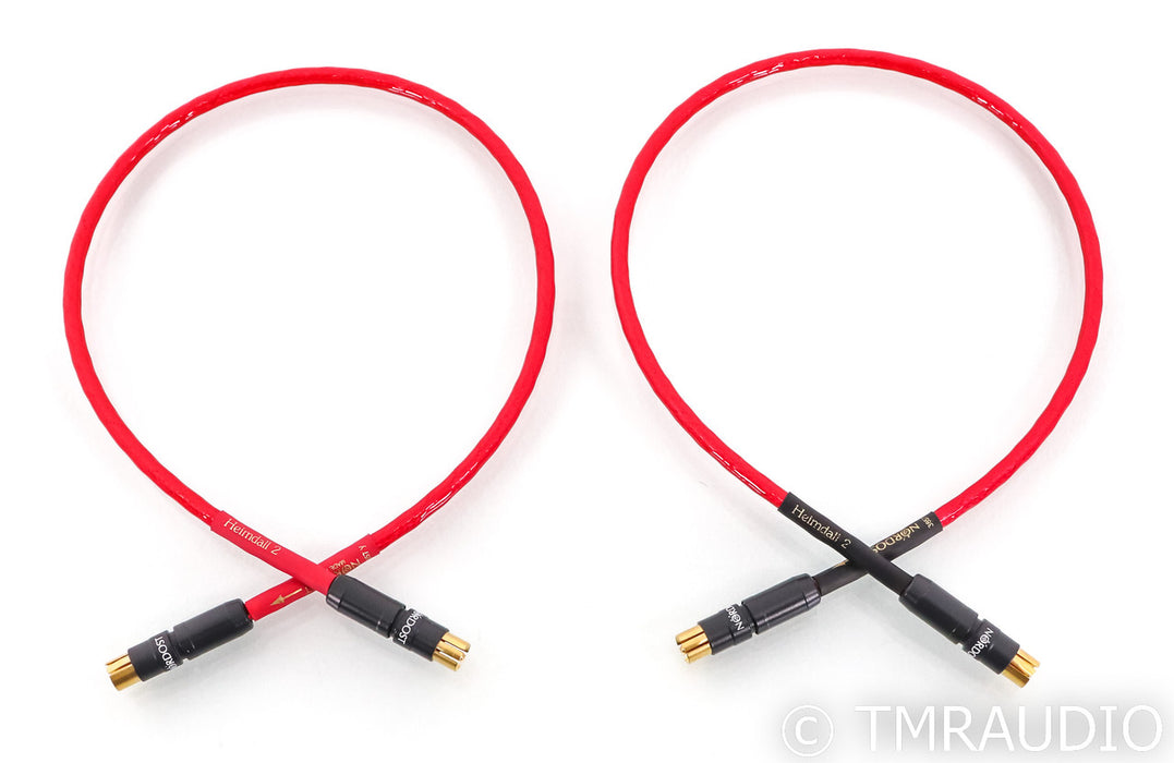 Nordost Heimdall 2 RCA Cables; 0.6m Red Pair Interconnects