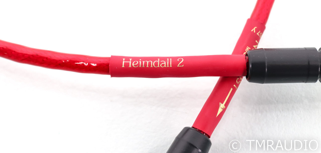 Nordost Heimdall 2 RCA Cables; 0.6m Red Pair Interconnects