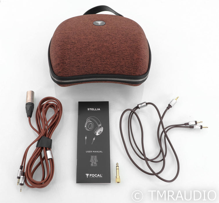 Focal Stellia Closed Back Headphones; Chocolate Leather (1/1)