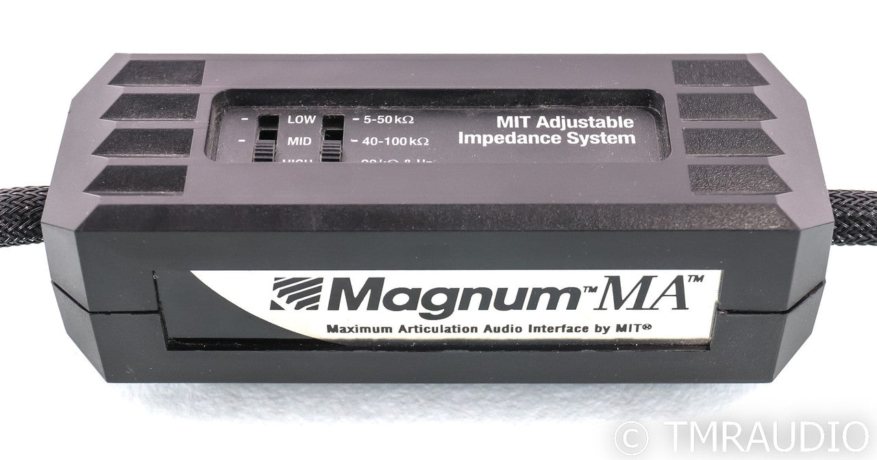 MIT Magnum MA XLR Cables; 1m Pair Balanced Interconnects; Adjustable Impedance