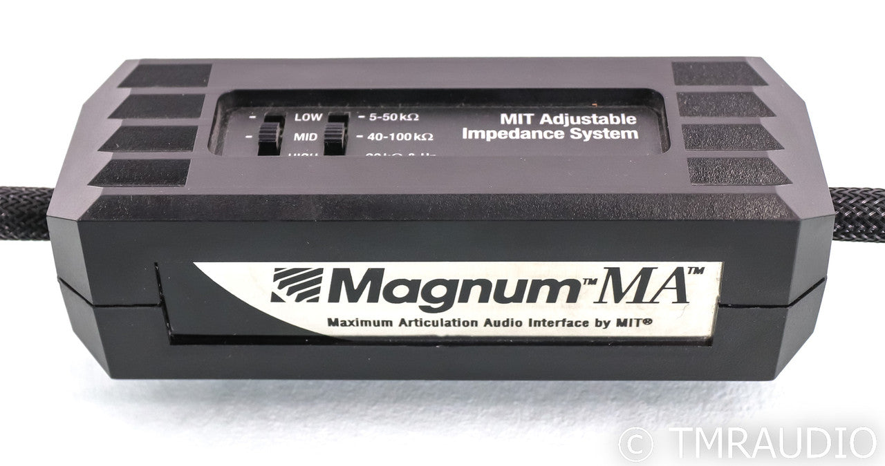 MIT Magnum MA XLR Cables; 1m Pair Balanced Interconnects; Adjustable Impedance