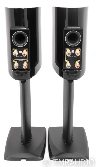 Dali Epicon 2 Bookshelf Speakers; Gloss Black Pair w/ Stands