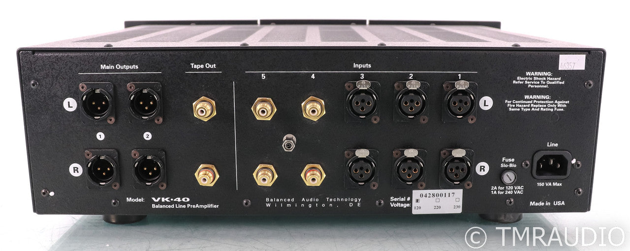 BAT VK-42SE Stereo Preamplifier; Black; VK42SE (No Remote)