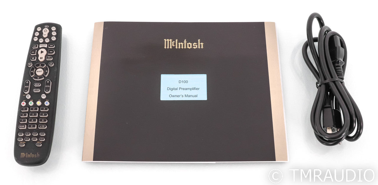 McIntosh D100 DAC / Preamplifier; Remote; D/A Converter