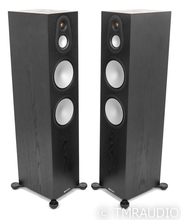 Monitor Audio Silver 500 7G Floorstanding Speakers; Black Oak Pair