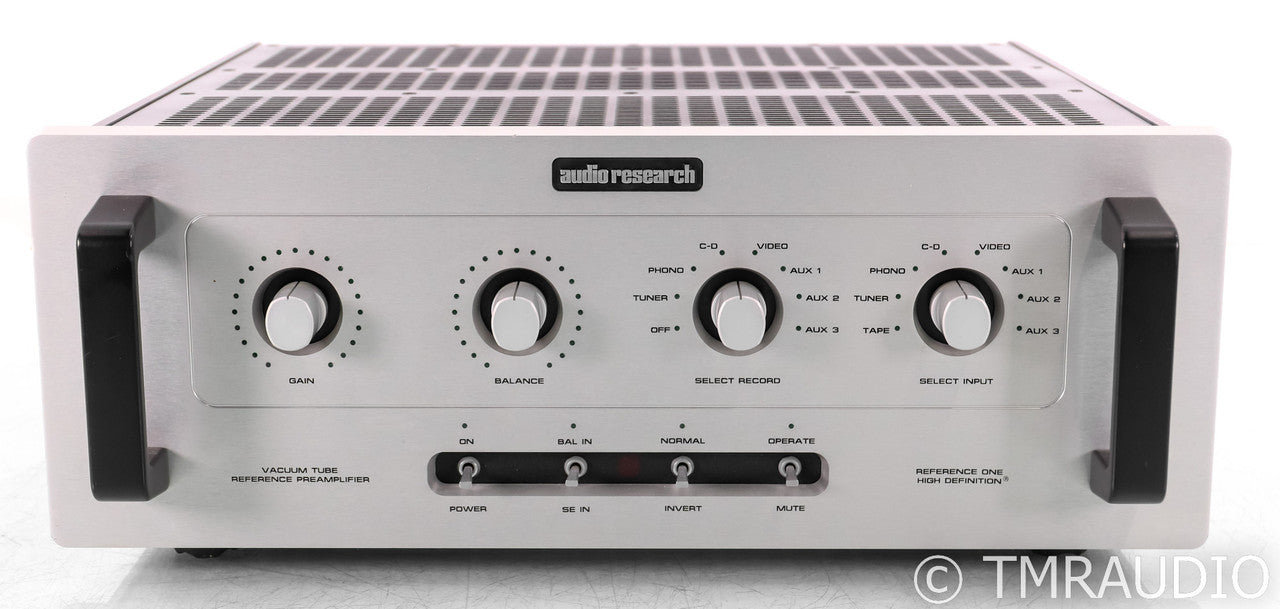 Audio Research Reference One Stereo Tube Preamplifier; Remote; Silver; REF1