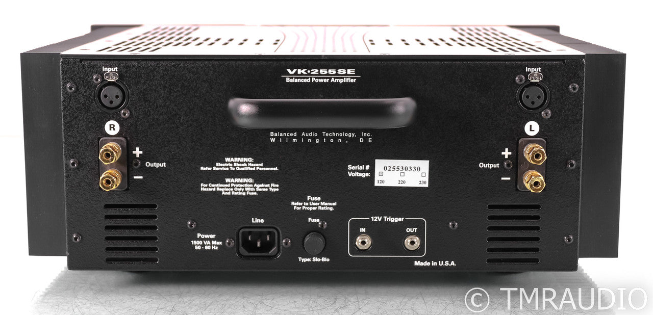 BAT VK-225SE Stereo Power Amplifier; VK225-SE; Black