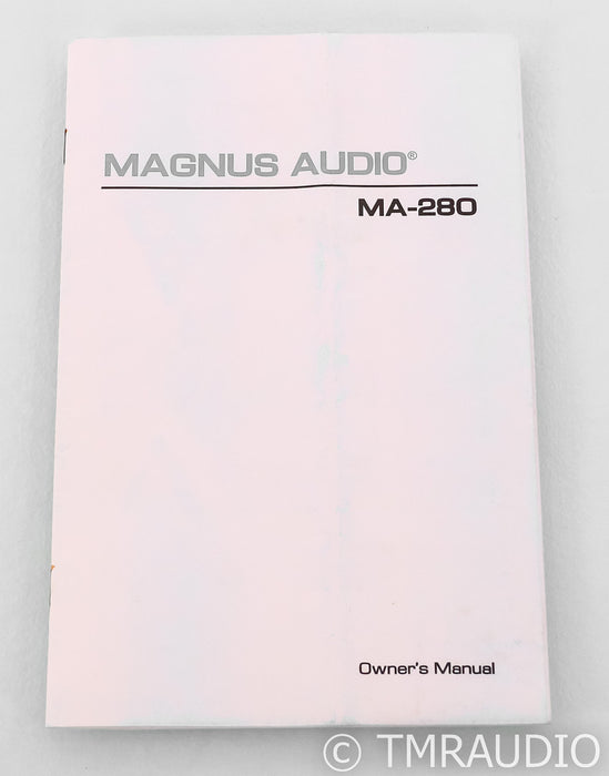 Magnus Audio MA-280 Stereo Power Amplifier; MA280