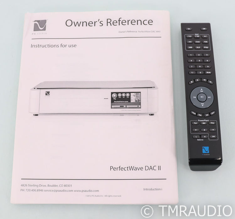 PS Audio PerfectWave DirectStream DAC; DSD; Bridge II; Remote; Black