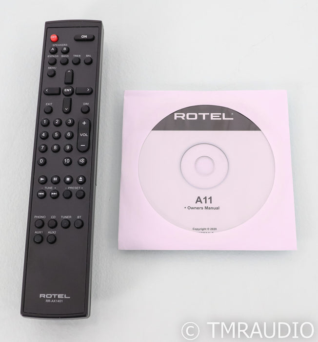 Rotel A11 Tribute Stereo Integrated Amplifier; Black; Remote; MM Phono