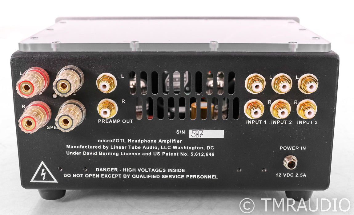 Linear Tube Audio MicroZOTL MZ2 Stereo Tube Headphone Amplifier; MZ-2