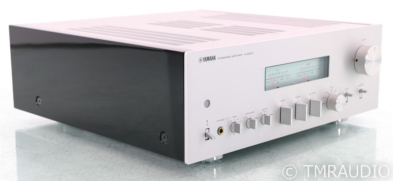 Yamaha A-S2200 Stereo Power Amplifier; Remote; MM / MC Phono; Silver; AS2200