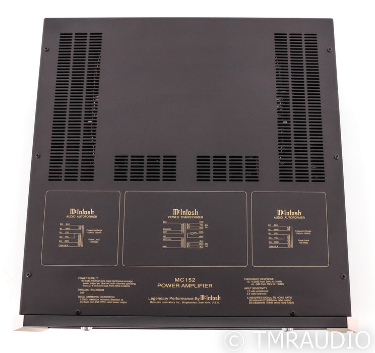 McIntosh MC152 Stereo Power Amplifier; MC-152