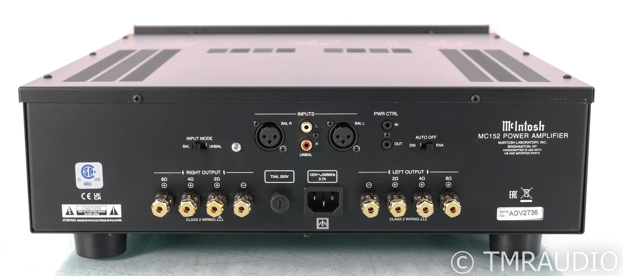 McIntosh MC152 Stereo Power Amplifier; MC-152