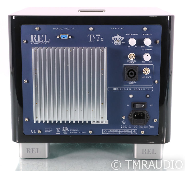 REL T7x 8" Powered Subwoofer; T-7x; Piano Black