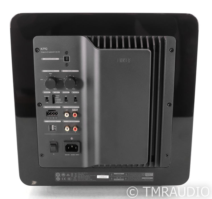 KEF KF92 Dual 9" Powered Subwoofer; Gloss Black; KF-92