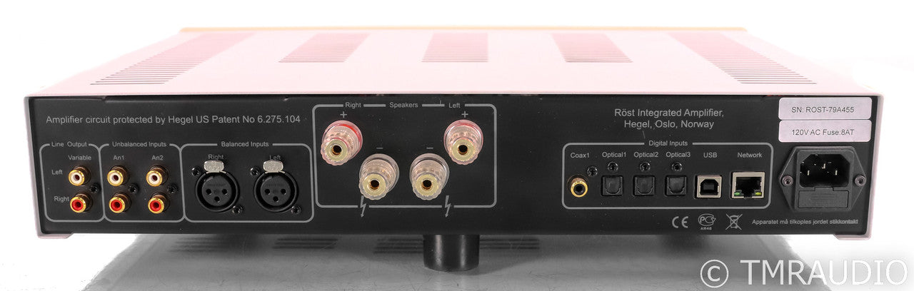 Hegel Rost Stereo Integrated Amplifier; Network Streamer; DAC; White; Remote
