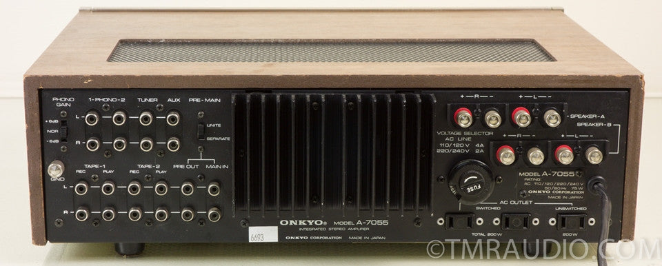 Onkyo A-7055 Vintage Stereo Integrated Amplifier — The Music Room
