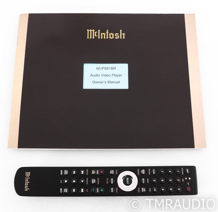 McIntosh MVP881 Universal Disc Player; Remote; CD / SACD / DVD / Blu-ray; 7.1