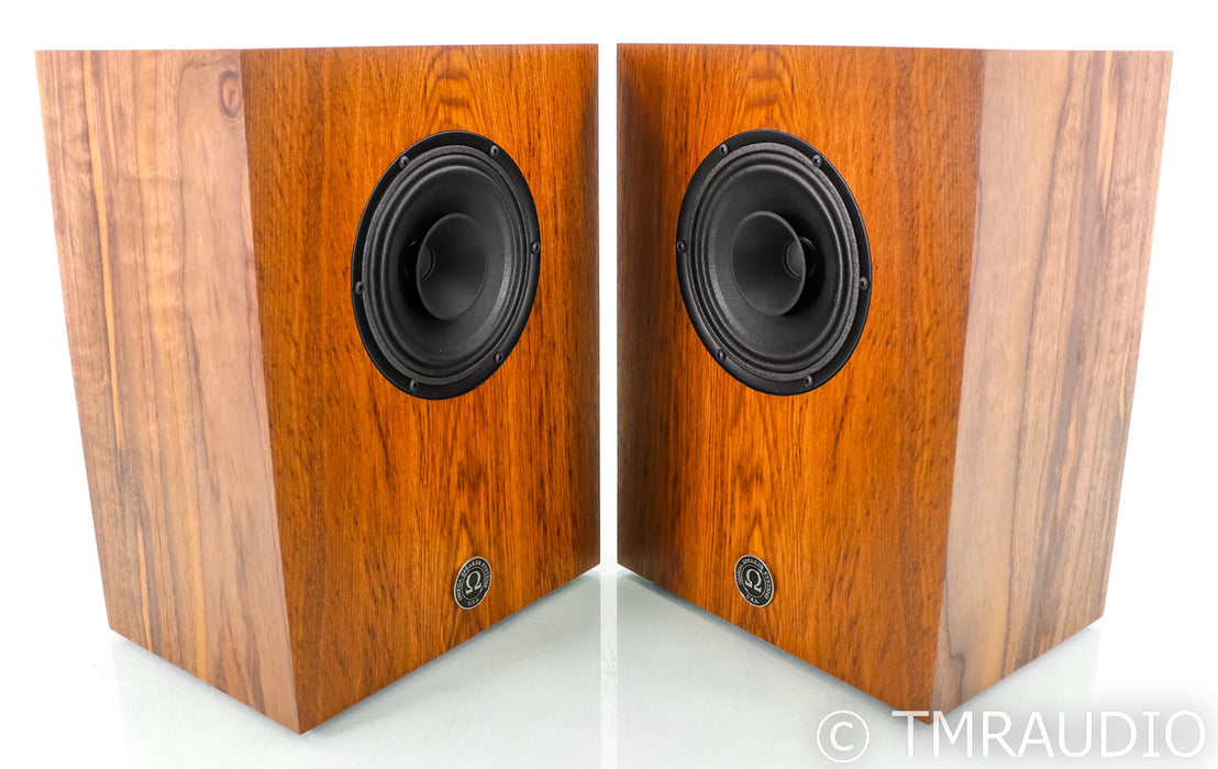 Omega Speaker Systems Compact Alnico Monitor Speakers; English Oak Pair