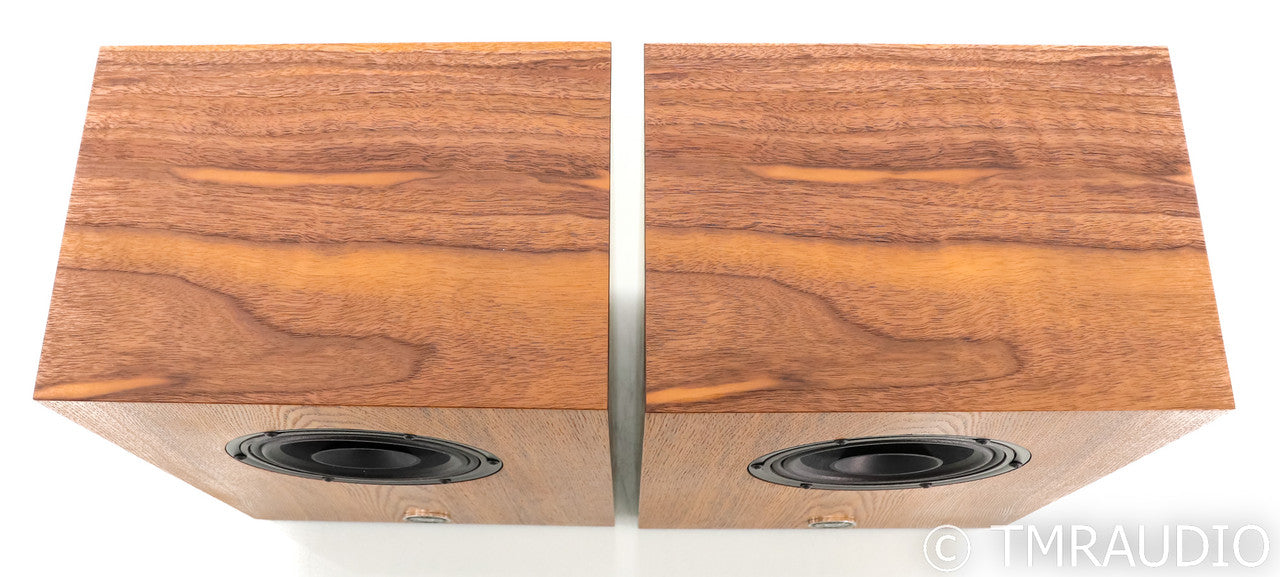 Omega Speaker Systems Compact Alnico Monitor Speakers; English Oak Pair