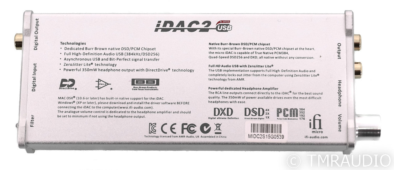 iFi Micro iDAC2 USB DAC; iDAC-2; D/A Converter