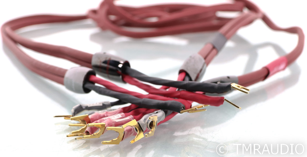 AudioQuest Bedrock Bi-Wire Speaker Cables; 12ft Pair