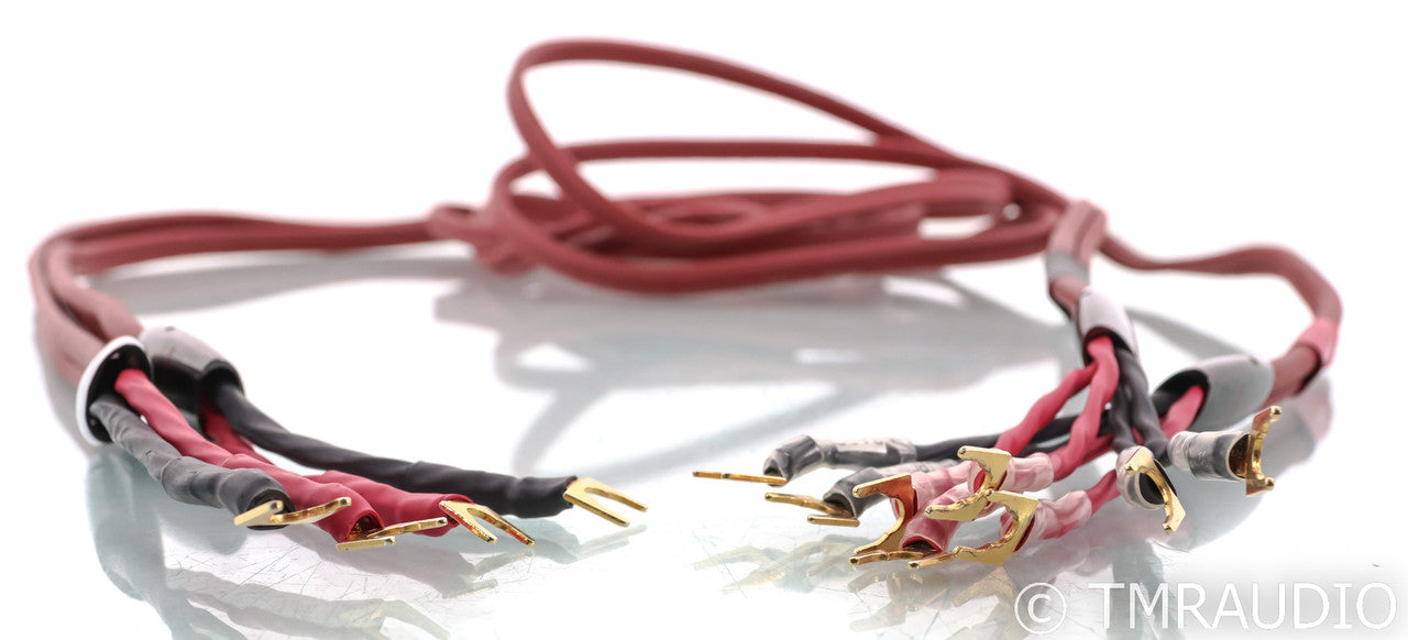 AudioQuest Bedrock Bi-Wire Speaker Cables; 12ft Pair