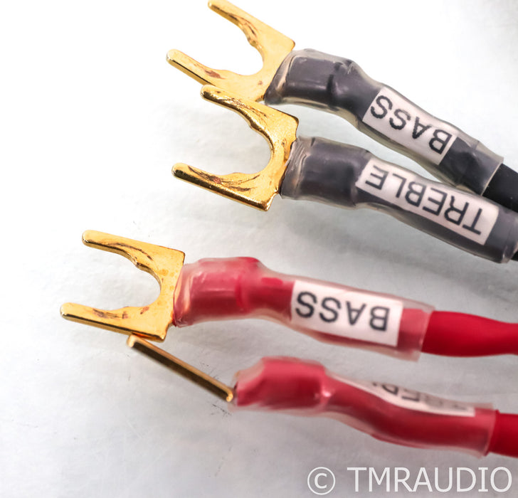AudioQuest Bedrock Bi-Wire Speaker Cables; 12ft Pair