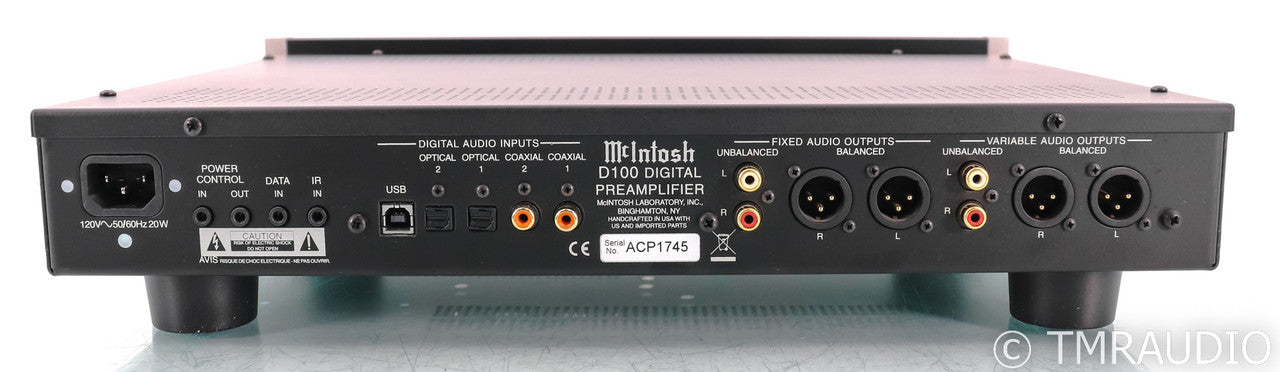 McIntosh D100 DAC; D/A Converter (No Remote)
