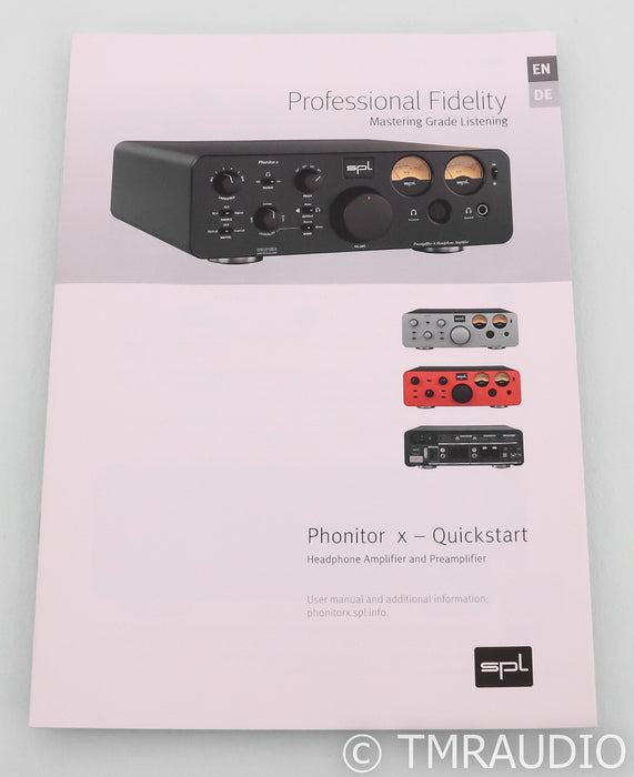 SPL Phonitor x Headphone Amplifier / Preamplifier; Black; DAC (Open Box)