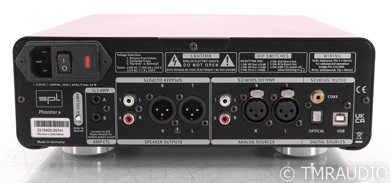 SPL Phonitor x Headphone Amplifier / Preamplifier; Black; DAC (Open Box)