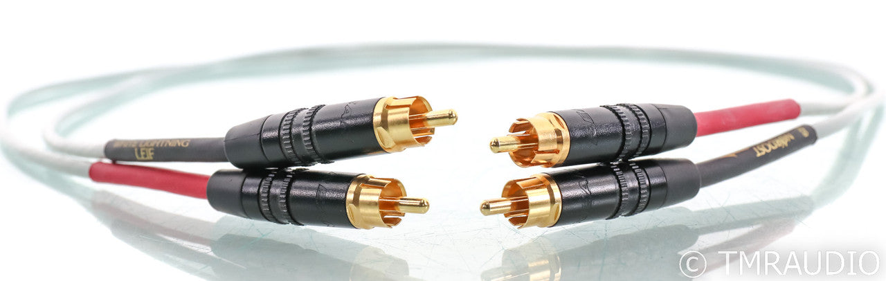 Nordost Leif White Lightning RCA Cables; 1m Pair Interconnects