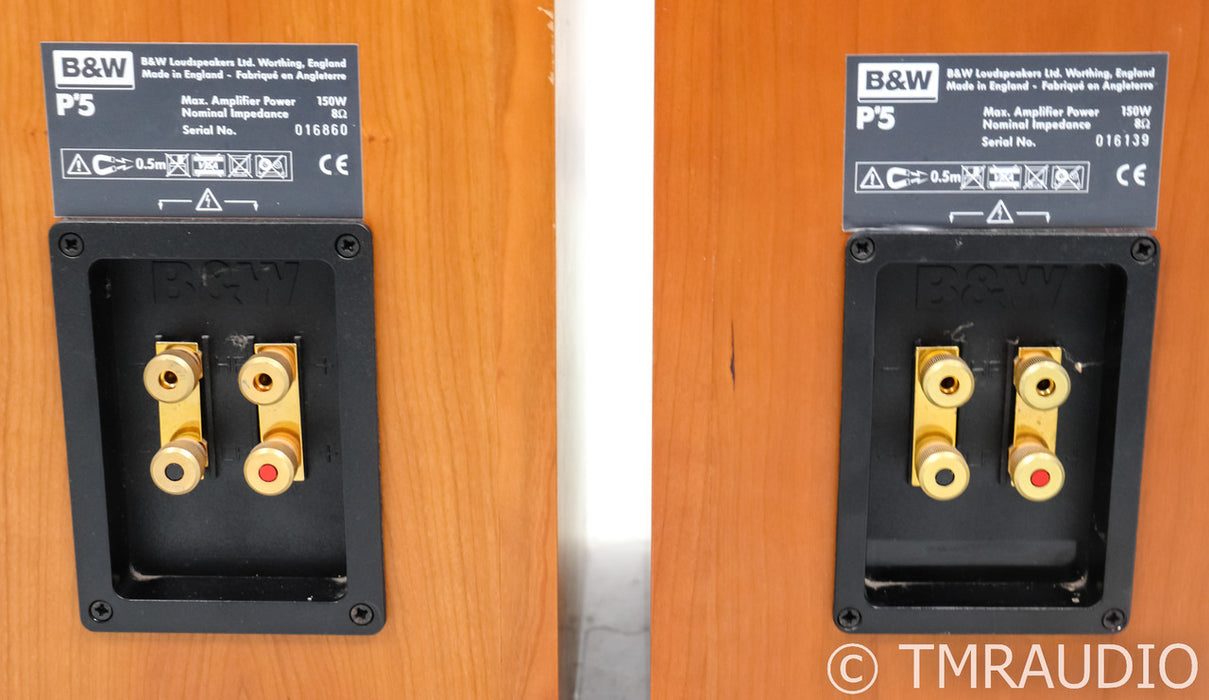 B&W P5 Floorstanding Speakers; P-5; Cherry Pair