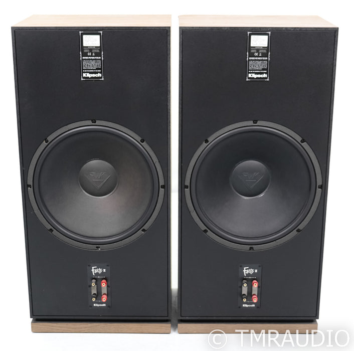 Klipsch Forte III Floorstanding Speakers; Distressed Oak Pair