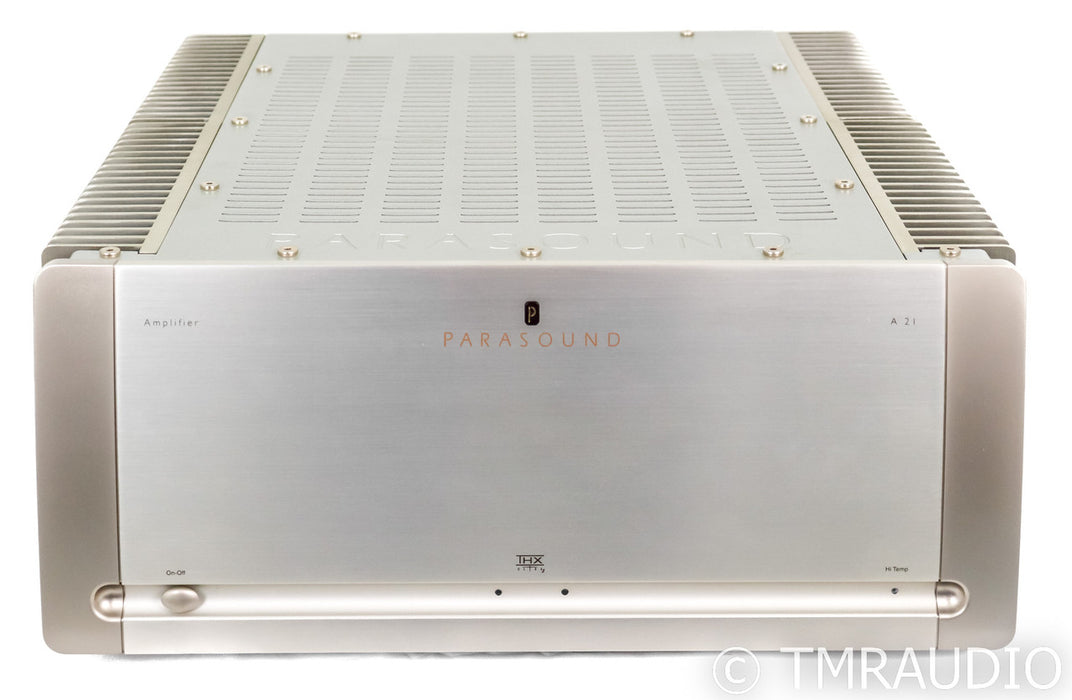 Parasound A21 Stereo Power Amplifier; A-21; Silver